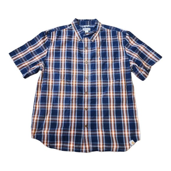 Carhartt Men's Shirt Button Down Short‎ Sleeve Relaxed Fit XL Front Pocket Plaid - Picture 8 of 8